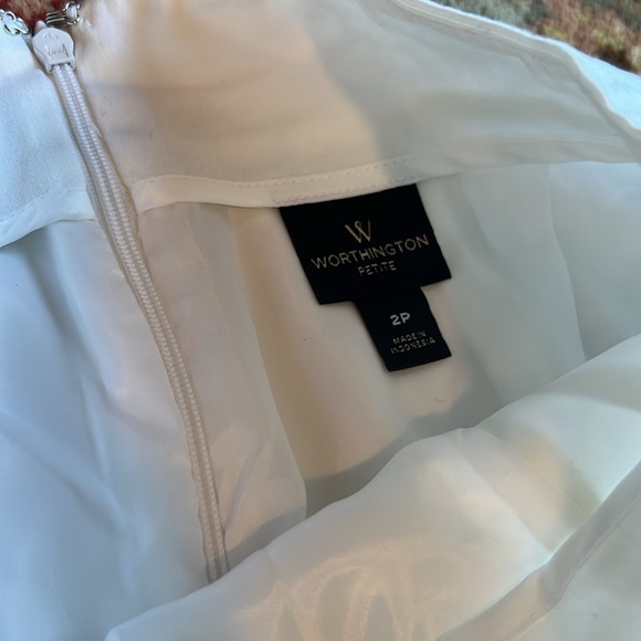 White Pencil Skirt 2P - Picture 3 of 3